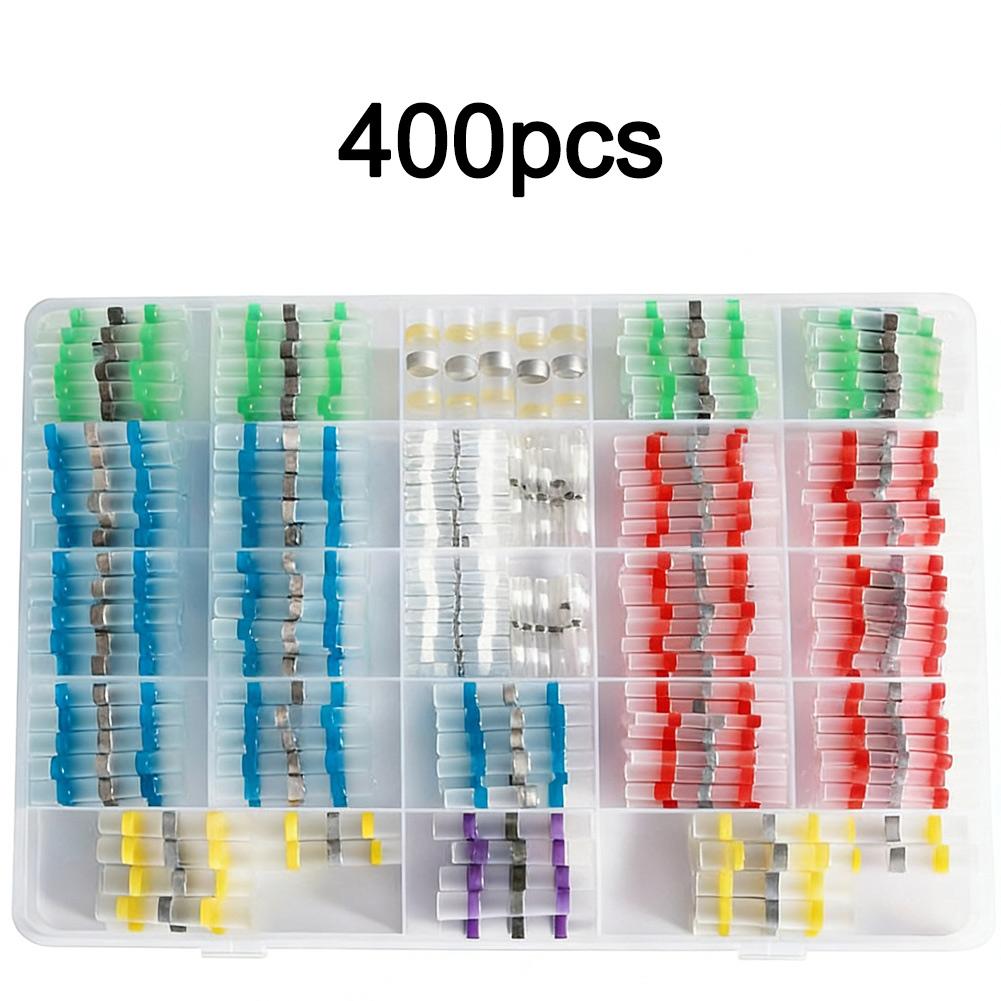 400pcs/set Solder Seal Heat Shrink Terminals Waterproof Wire Connectors For Automotive Systems Repair Accessories