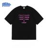 Interesting Letter Printed T-shirt for Men and Women 100% Cotton T-shirt Summer Fashion Casual Comfy Short Sleeve Top Streetwear
