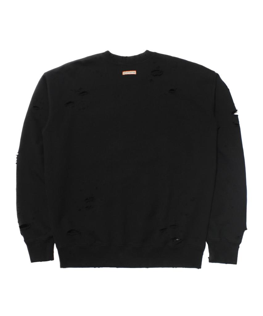 Leondieseu Damaged Sweatshirt (Black)