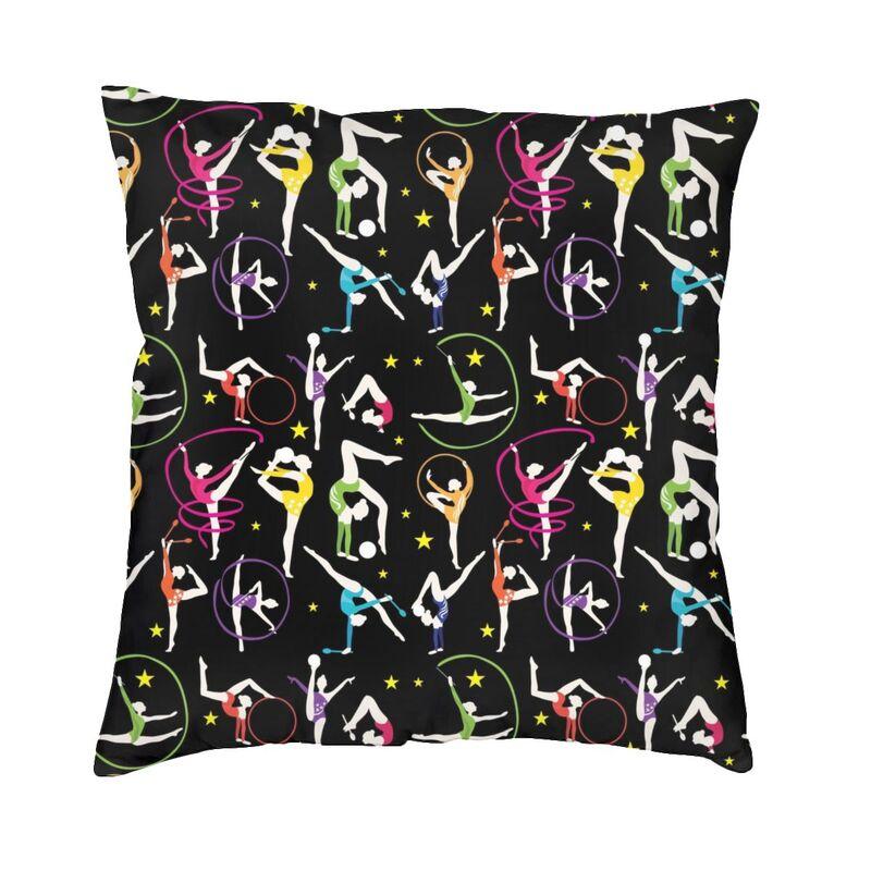 Dance Rhythmic Gymnastics Square Pillowcover Decoration Cushion Cover Throw Pillow for Living Room Doublesided Printing