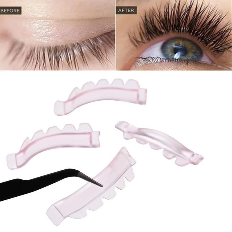 12Pcs/6Size Lash Lift Pads, Jelly Lash Lift Rods Self Adhesive Silicone Pads C-Curl Eyelash Lifting Shield,Diy Use At Home