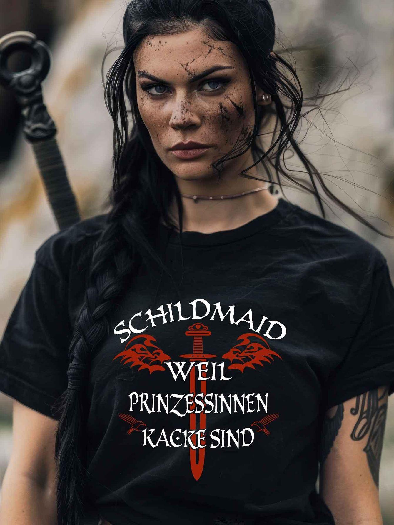 

Men s Schildmaid Because Princesses Are Slogan T-Shirt- Casual Crew Neck T-Shirt XXXXL
