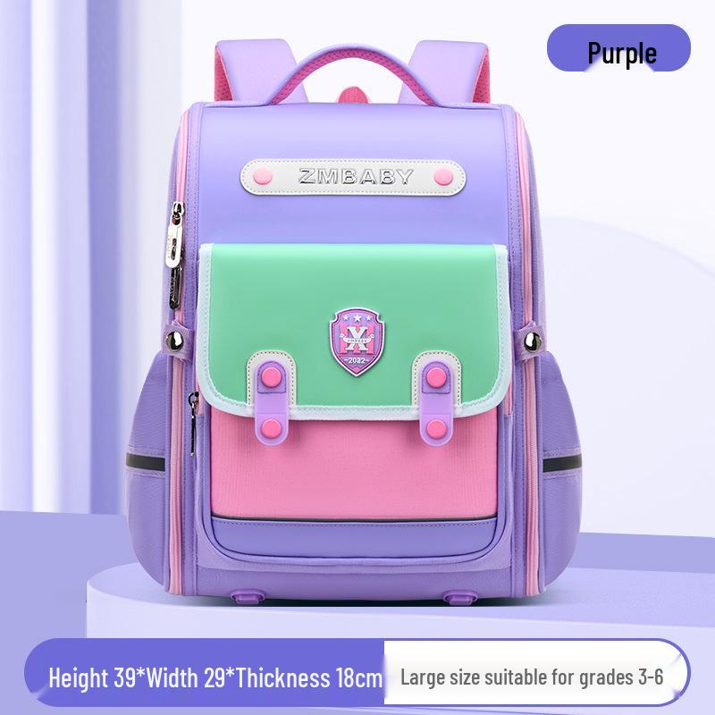 "Sesame Primary School Backpack for Grades 1-6: Lightweight, British-Style for Boys and Girls"