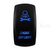 12V 20A Blue Led Car Boat Laser Rocker Switch ON OFF (ON) OFF ON OFF ON (ON) OFF ON (ON) OFF (ON) Waterproof