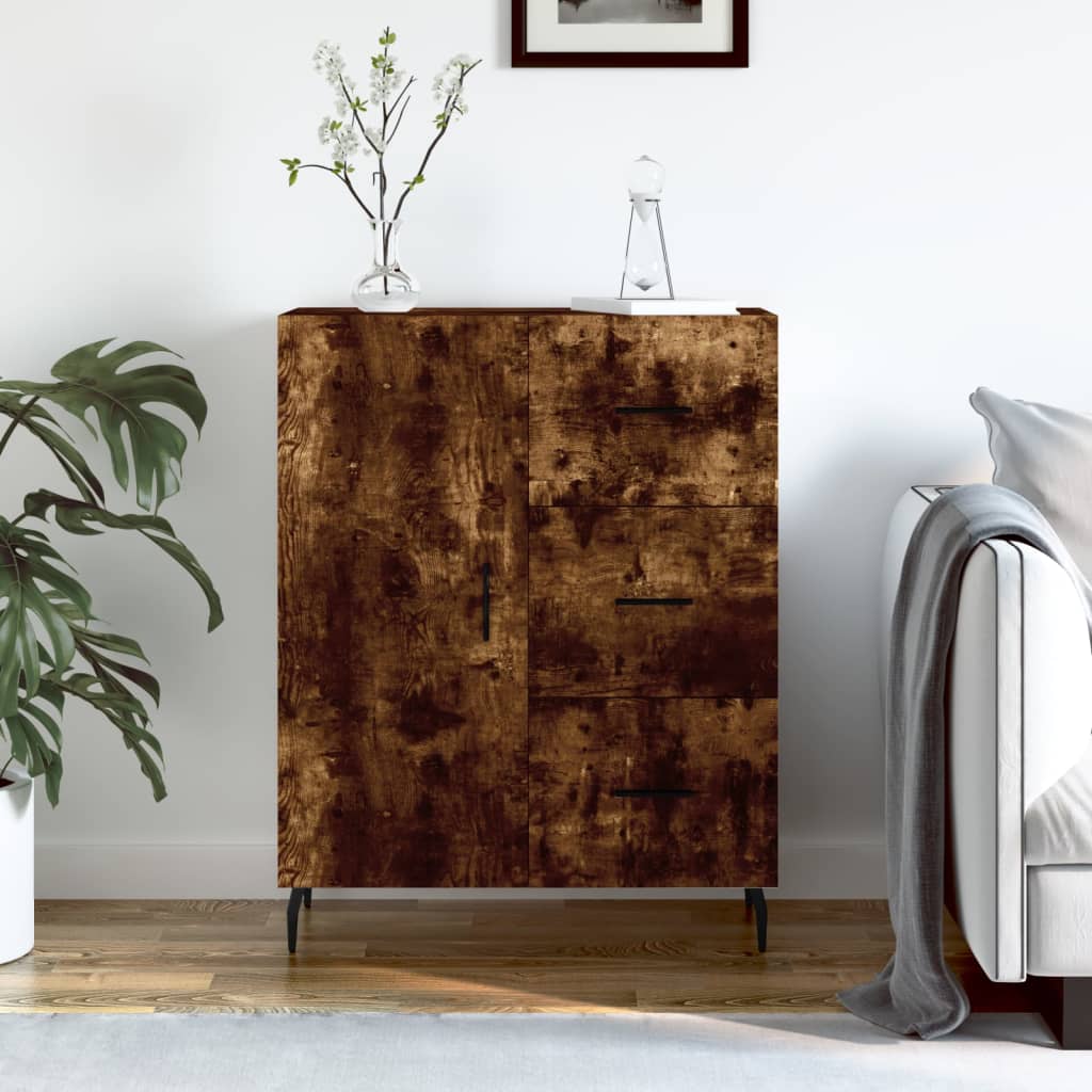 Sideboard Smoked Oak 69.5 x 34 x 90 cm Wood Based Panel