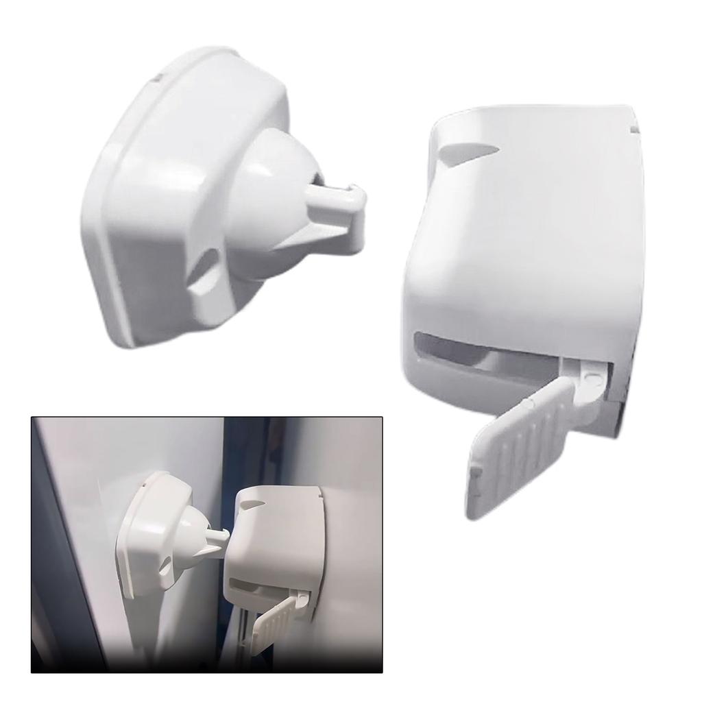 RV Baggage Door Catch Compartment Clips Plastic Door Catch Latch Holder Cargo RV Trailer Caravan Motorhomes Stop Entry