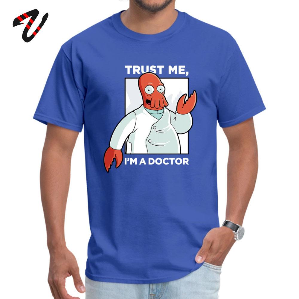 Lustige Herren T-Shirts Doktor Zoidberg Einzigartiges T-Shirt Speziell 100% Baumwolle Stoff T-Shirt Vertrau Mir Ich Bin Ein Arzt Cthulhu Tees 4XL brown