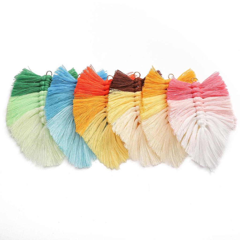 Tassel Woven Pendant Charm for DIY Bag Keychain Accessories
