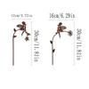 2Pc Iron Fairy Garden Decoration with Bright Floral Design, Perfect for Terrace, Courtyard, Lawn and Holiday Celebration Activities, Garden 
