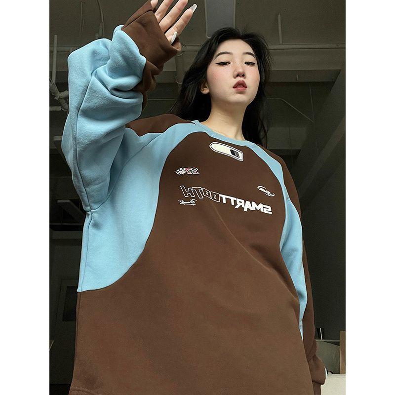 Buy Vintage Y2k Sweatshirt Streetwear Women Oversized Aesthetic