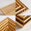 Ru Han Hollowed Bamboo Wood Fruit & Bread Basket