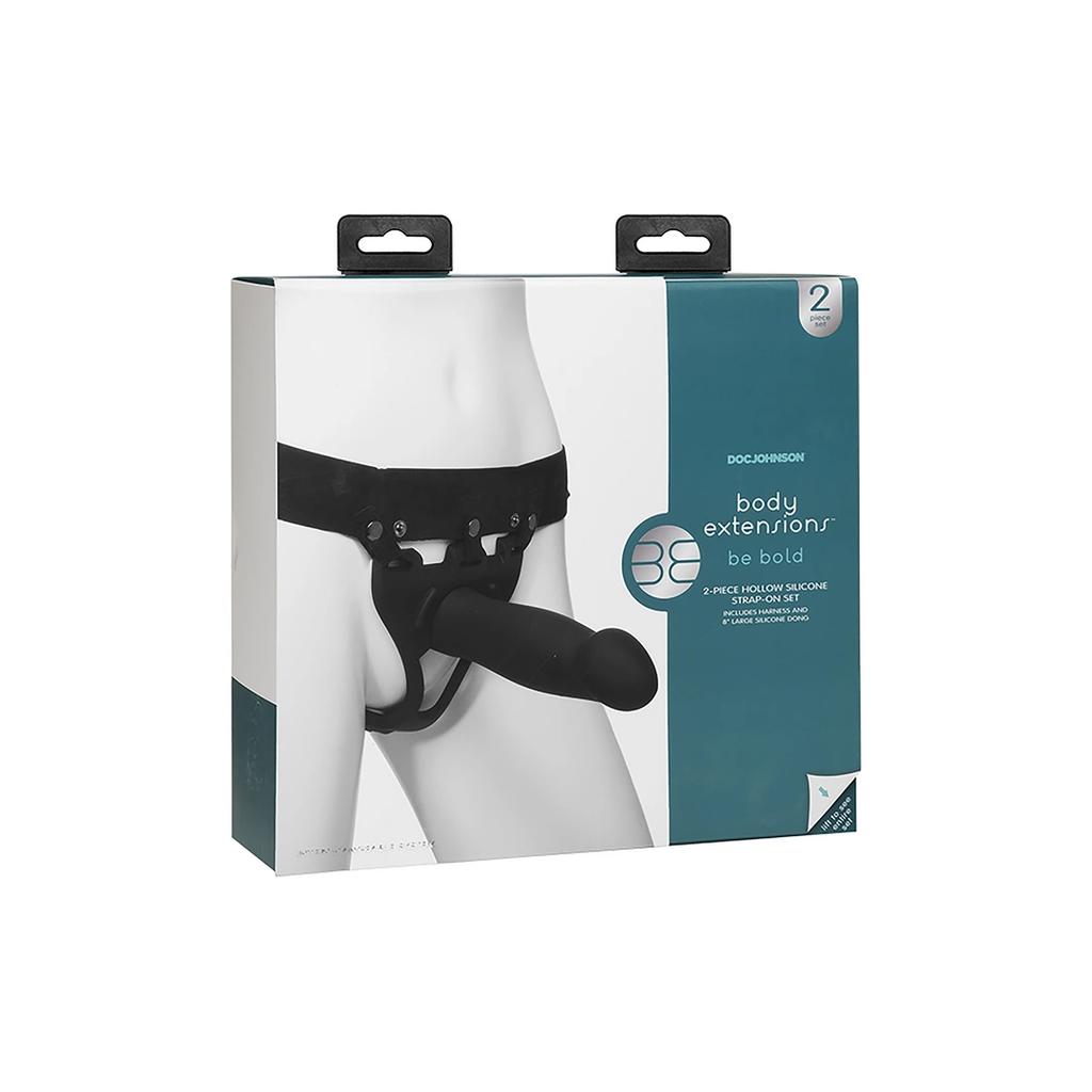Doc Johnson - Bold Silicone Harness + Dildo + Remote