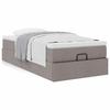 Maison Exclusive - Cadre de lit ottoman avec matelas taupe 80x200 cm tissu
