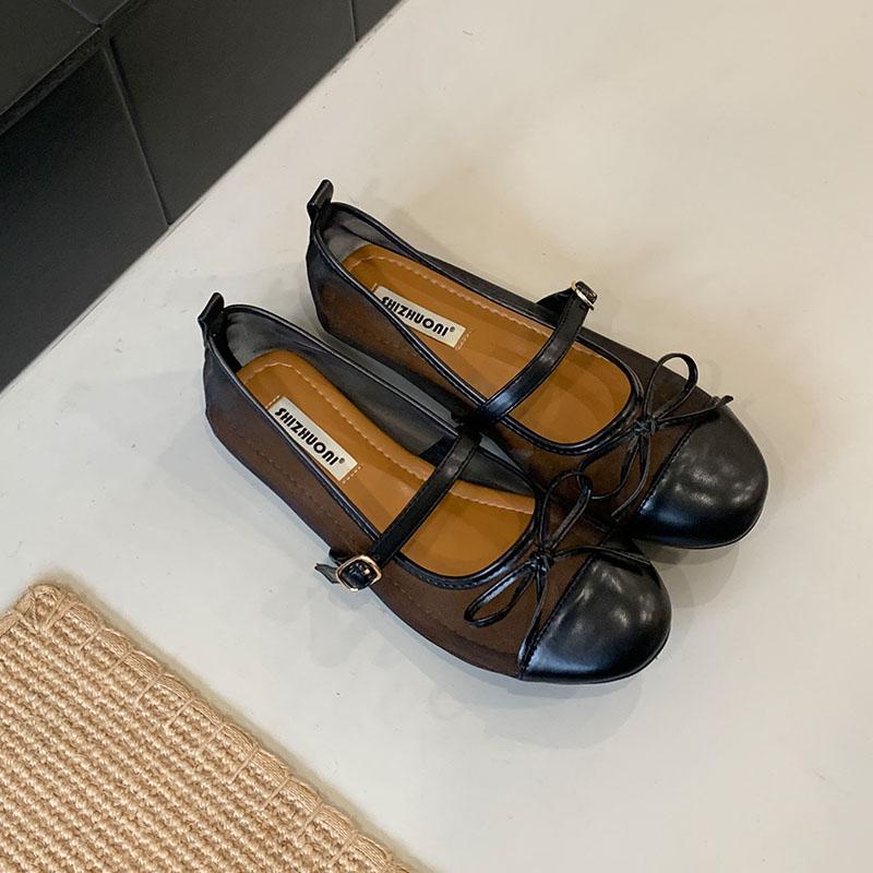 

Модные серебристые модные женские балетки с бантом-бабочкой, обувь Лолиты, неглубокие, женские, сетчатые, с ремешком на пряжке, женские балетки Мэри Джейн 35 чёрный