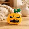 Pumpkin Cat Toy Halloween Toy, Squeaky Stuffed Chew Kitten Soft Plush with Feathers for Indoor Cats Self-entertainment Pet