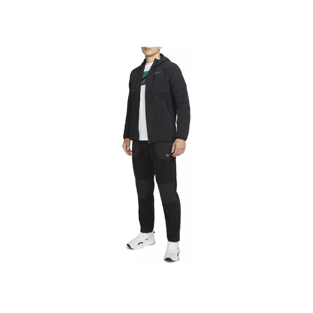 Nike Einfarbig mit Logo-Print Reißverschluss Kapuzenjacke Herrenjacken Schwarz DD2128-010