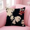 Synth Pop British Band DDepeche MMode Cushion Cover Pillowcase Short Plush Invisible zipper Room Sofa Cushion Cover