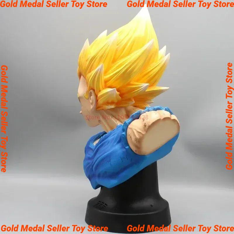 37cm Z Anime Figure Demonized Vegeta Half Bust Super Saiyan Pvc Model Decoration Ornaments Collection Kids Gift Toys