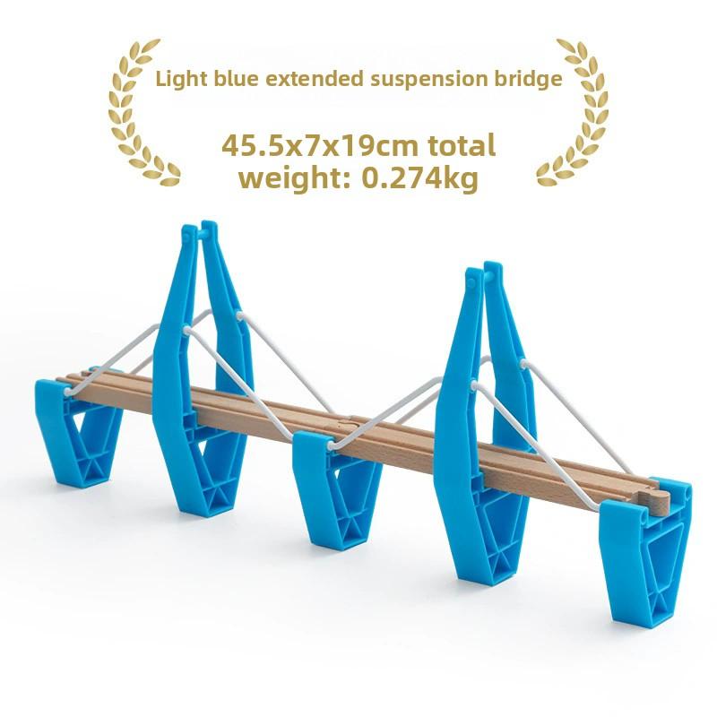 All Kinds Wooden Bridge Wooden Train Track Accessories Suspension Bridge fit for Brand Wooden Railway Tracks Toys for Children