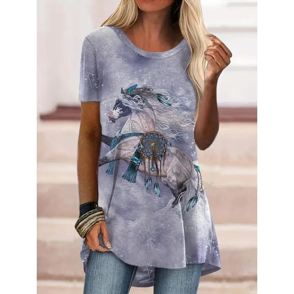 

Летние футболки с цветочным принтом в виде 3D-принта, уличная одежда для женщин, новые футболки с коротким рукавом, женские топы 2010 года, футболки, женская одежда больших размеров 3XL