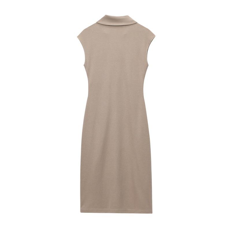 2025 Summer Design: Women's Strapless Poplin Sleeveless Dress 3644