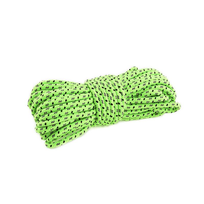 Outdoor-Kletterseil, Sicherheitsseil, 10 m, 4 mm, reflektierende Fallschirmjäger-Rettungsausrüstung, gebündeltes Zelt, fugenlose Abdeckung