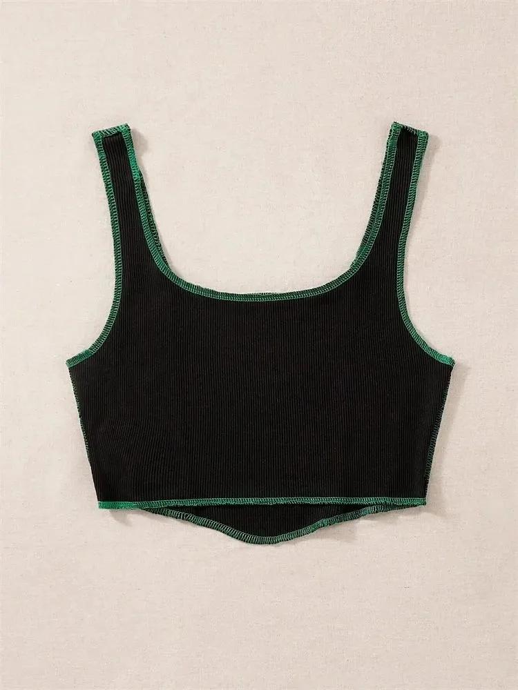 Bauchfreies Top phumee Ärmellos Gothic Grunge Print A0826