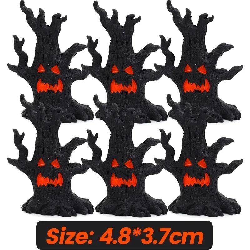 Halloween Led Glow Ghost Tree Light Home Decoration Spider Pumpkin Candle Lamp Haunted House Horror Props Halloween Party Supply