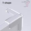 1/10/20PCS Children's Anti-collision Corner Strip Window Table Edge Sticker Protective Cover Anti-collision Silicone Anti-collision Corner
