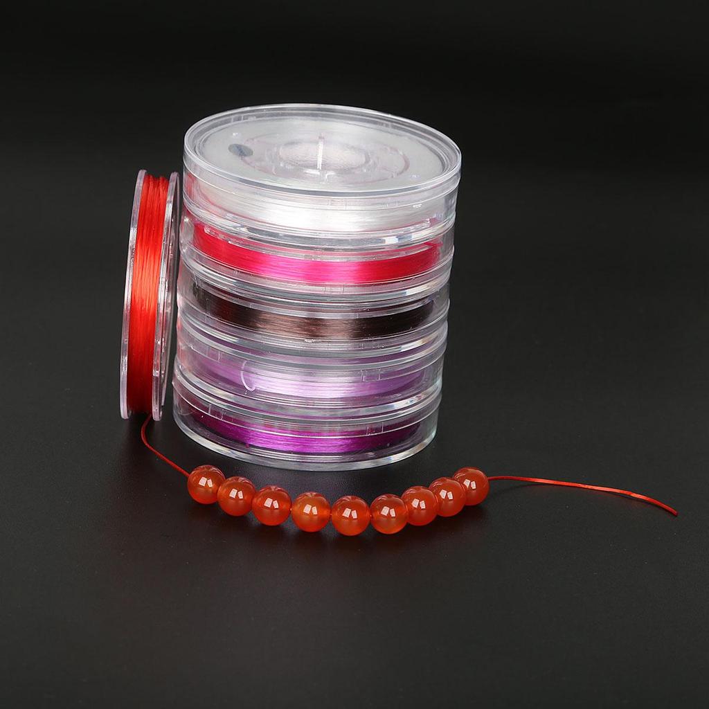 Fil Élastique 40 Mètres Cristal Transparent Cordon de Perles Fil Fil Fabrication Bracelet DIY
