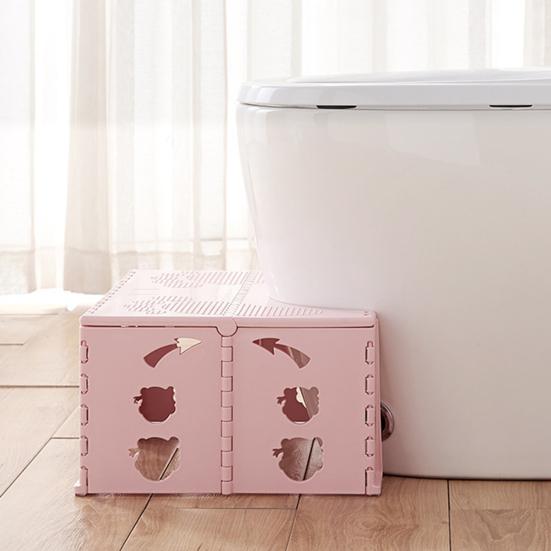 Kids Adults Toilet Bench Stable Safe Design Wear-Resistant Non-Slip Stool Circular Arc