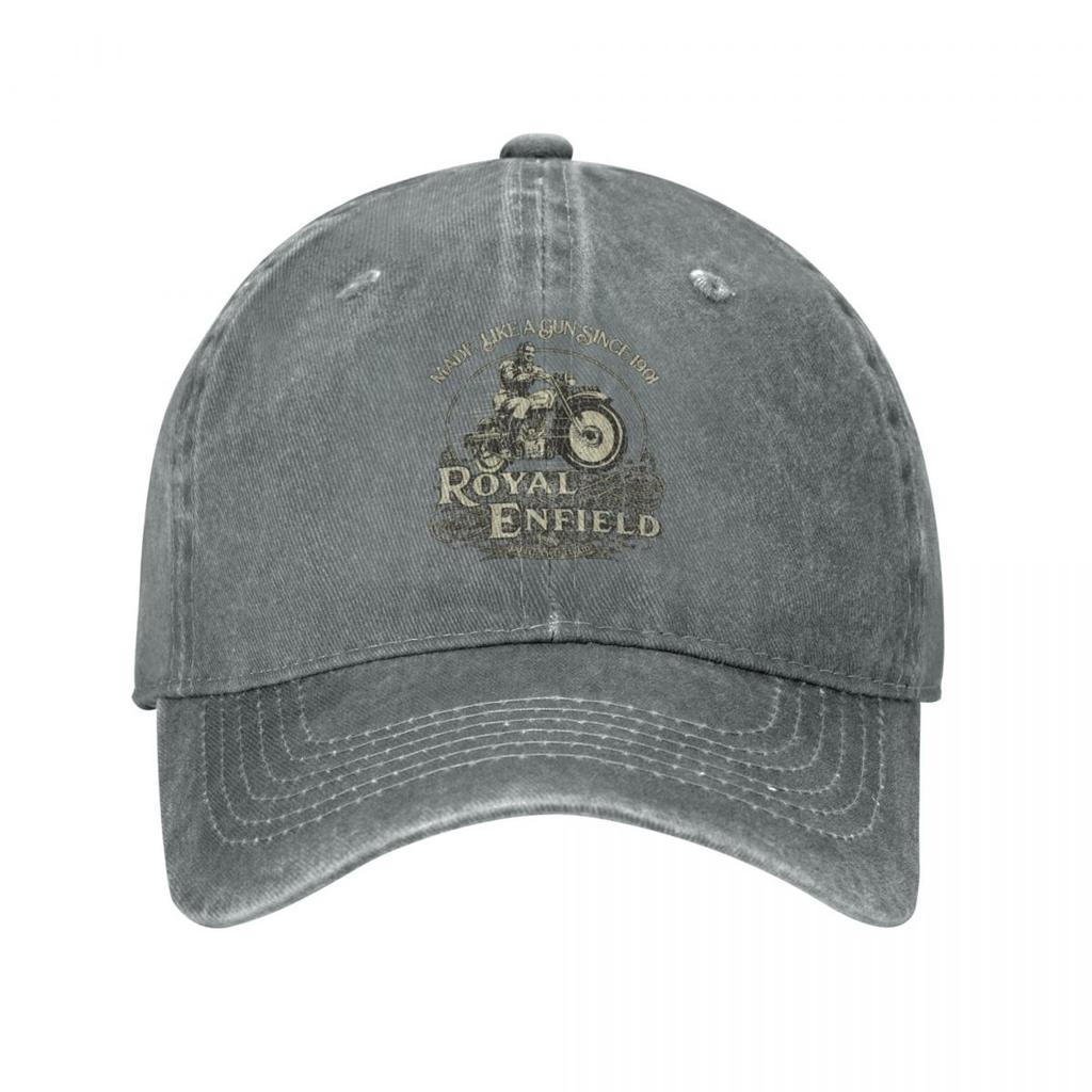 Enfield Cycle Co Ltd 1901 Unisex Women Baseball Cap Royal Motorcycle Motor Race Distressed Denim Washed Cap Hat Summer Gift Sun Cap