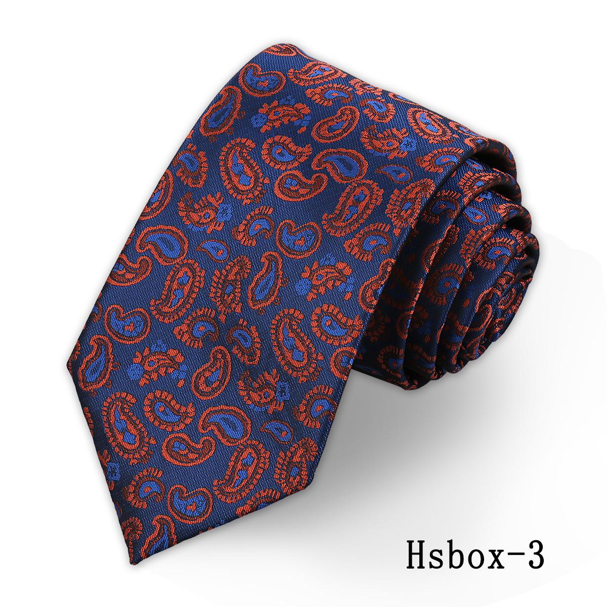 Men s High-End Floral Multi-Black Cashew Print 8cm Tie