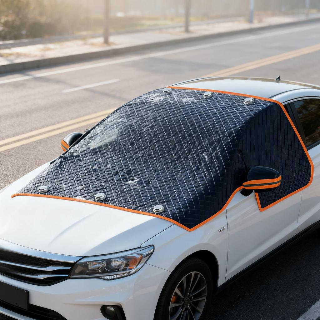 Windschutzscheibenabdeckung für Eis und Schnee Wasserdichter reflektierender Schutz Zubehör Winter-Windschutzscheibenabdeckungen für Frost Innen Außen