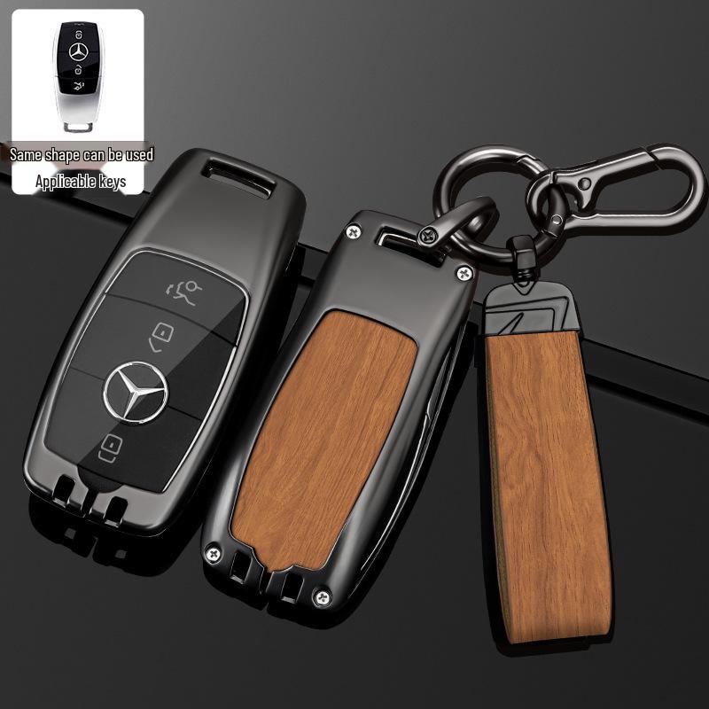 Mercedes-Benz E-Class C-Class GLC GLA Key Case - High-End Shell & Buckle