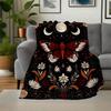 "Night Sky Butterfly Wall Art Print"Blanket Flannel Throw Blanket for Sofa, Bed, Travel, Camping, Office, Couch, Chair, And Bed Gift for Chr