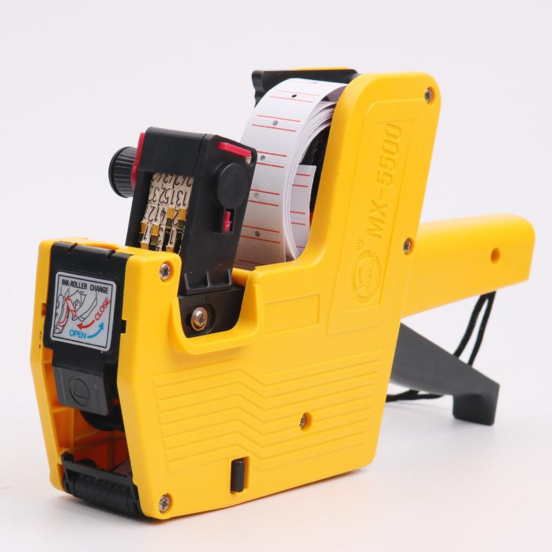 Digitale Etikettierpistole Handheld Preisetikettierpistole Markiermaschine Etikettierer Etikettierer Aufkleber