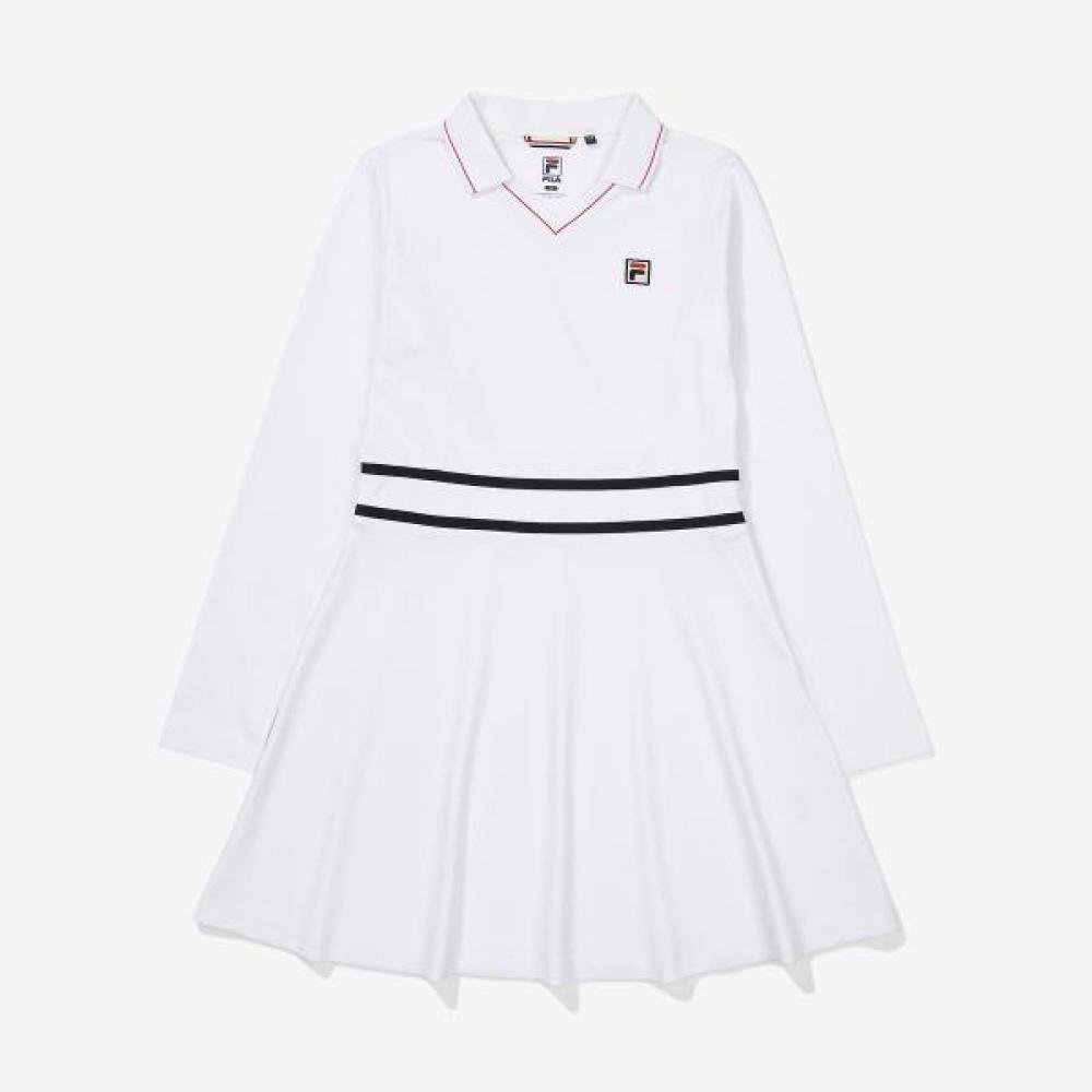Fila Pique Span Collar Dress white/95