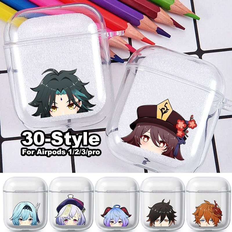

Аниме Genshin Impact Airpod Чехлы Pro 3 для 2 1 Pro Pods Gen Airpord Чехол Xiao Air Pod Коробка для наушников Coque Coque