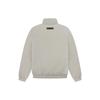 Fear of God Essentials SS23 Nylon Puffer Pullover With Half-Zip And Stand Collar Thick Quilted Bread Jacket Men Jackets Seal-Grey FOG-SS23-031