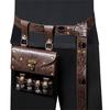 Vintage Renaissances Costume Accessories Set with Faux Leather Belt and Belt Bag Pouch with 4Pcs Cork Potion Vials