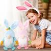 2PCS Easter Day Decorations Toy Ornaments Rudolph Faceless Doll Rudolph Toy Plush Toy Easter Gift For Boys And Girls