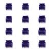 12pcs/set White Hair Dye Perm Insulation Clips Black Hot Roller Super  Professional