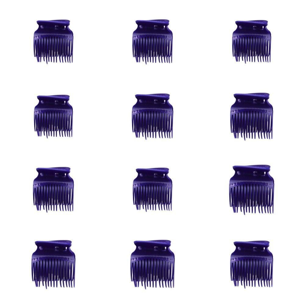 12pcs/set White Hair Dye Perm Insulation Clips Black Hot Roller Super  Professional