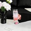 Creative Round Bottom Glass Stemmed Cup Exquisite Transparent Wine Tasting Glass Cold Drink Cup 170ml Beer Cup Restaurant