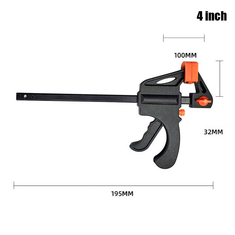 

4 6 8 10 12 Wood Working F Clamp Grip Ratchet Quick Release Squeeze 4 inch
