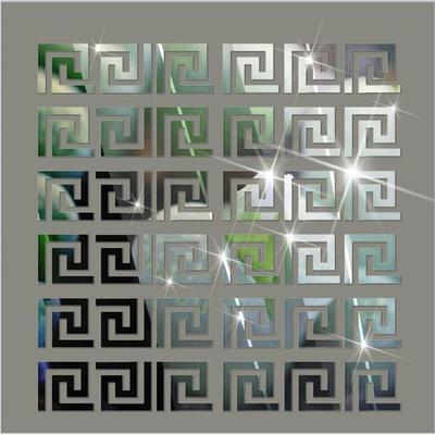 10 adet 10*10 CM DIY Bel Hattı 3D Ayna Etiket Modern Akrilik Duvar Dekor Odası Dekorasyon duvar çıkartmaları Çocuk Odaları için oturma odası WBL