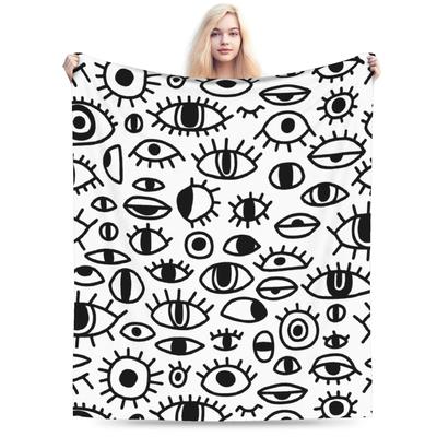 Eye Pattern Blanket Quality Soft  Throw Blanket Winter Kids Adult Home Decor Fluffy Bedspread
