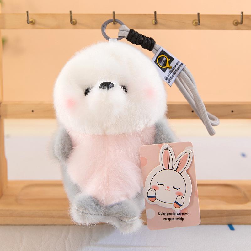 Ocean Series Plush Keychain: Shark, Dolphin & Seal Doll Pendant Gift