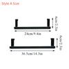 Stainless Steel Over Door Towel Bar Hanging Holder Cabinet White Black Towel Rag Rack Shelf Hanger Bathroom Kitchen Supplies